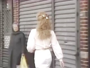 Her pussy is torn by huge cock