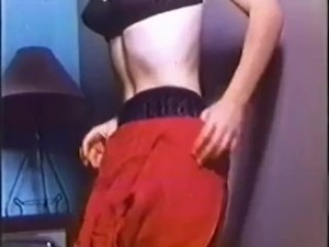 retro vintage satin blue panties