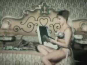 bathtime for vintage beauty