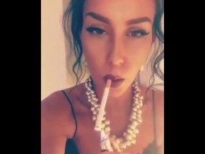 Sluty milf smoking